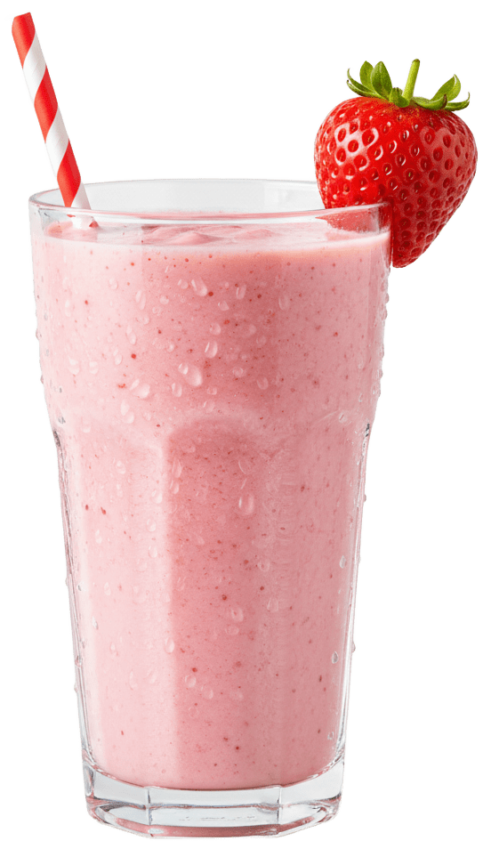 Fresh strawberry smoothie